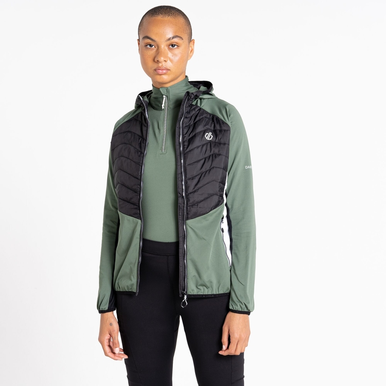 Surmount II Femme Veste hybride en laine recyclee Vert Dare2B FR