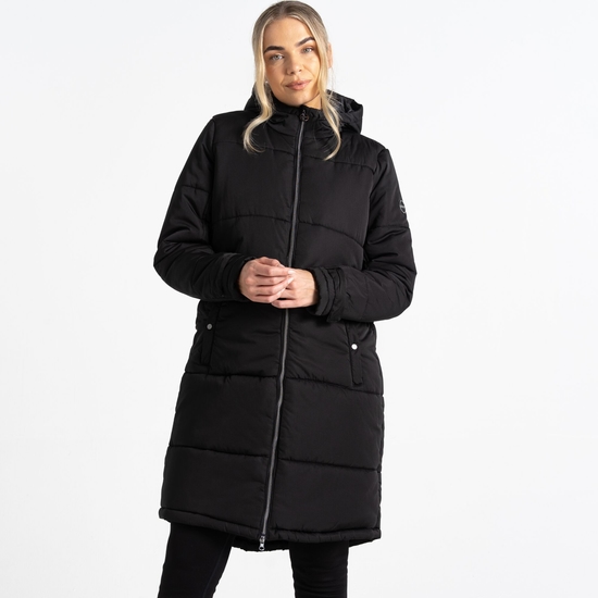 Veste chaude coupe longue Femme REPUTABLE II Noir