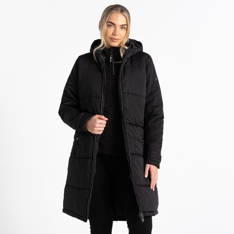 Veste chaude coupe longue Femme REPUTABLE II Noir