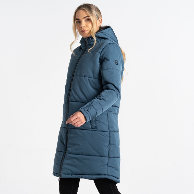 Dare 2b Women s Reputable II Mid Length Padded Jacket Orion Grey