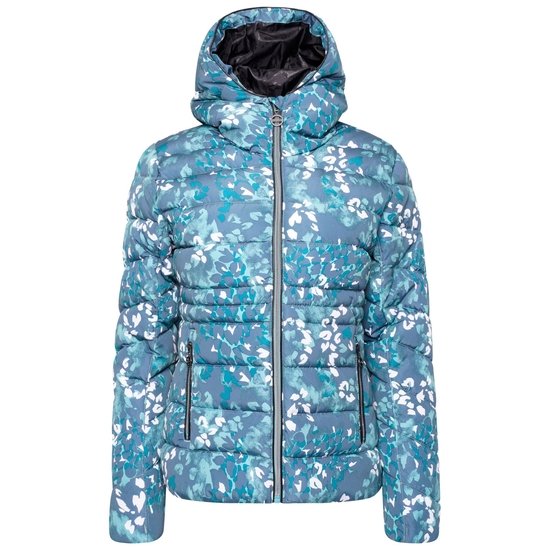 Women's Reputable II Puffer Jacket Canton Green Animal Print