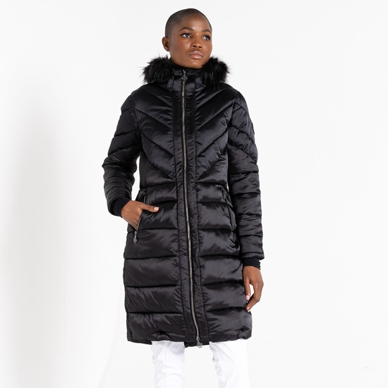 Veste Coupe Longue Femme Suppression  Noir