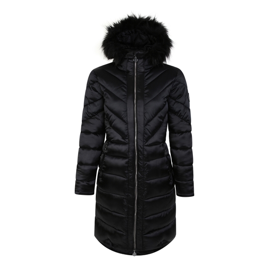 Julien Macdonald - Women's Suppression Longline Jacket Black Shine