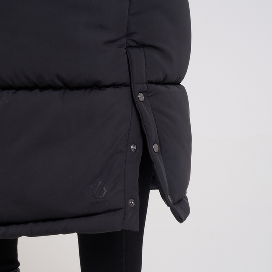 Reputable lange Jacke für Damen Schwarz