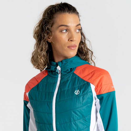 Damen Culmination Woll-Hybrid-Steppjacke Grün