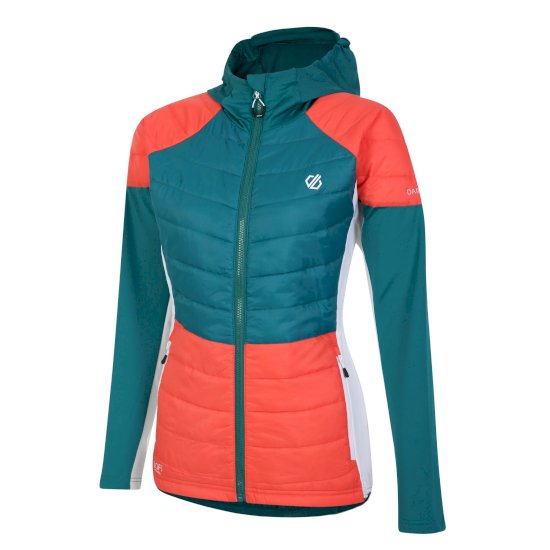 Damen Culmination Woll-Hybrid-Steppjacke Grün