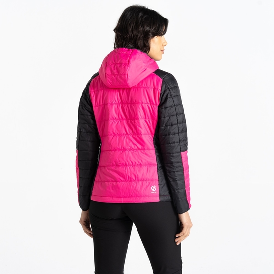 Women's Ascending Padded Jacket Pure Pink Black