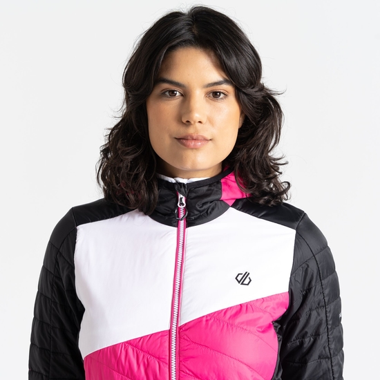 Women's Ascending Padded Jacket Pure Pink Black