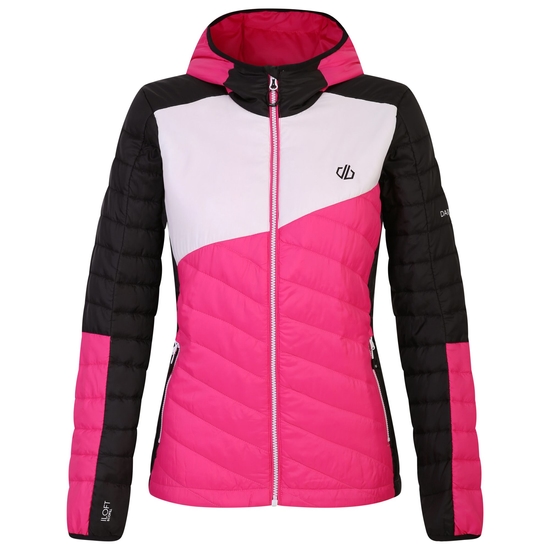 Women's Ascending Padded Jacket Pure Pink Black