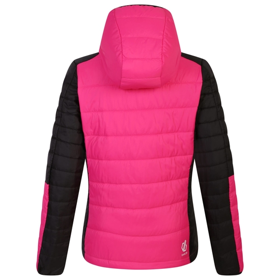Women's Ascending Padded Jacket Pure Pink Black