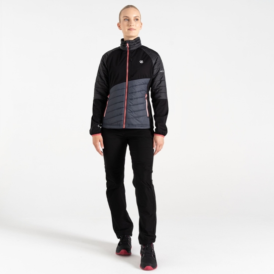 Women's Lexan Hybrid Jacket Black Ebony Grey