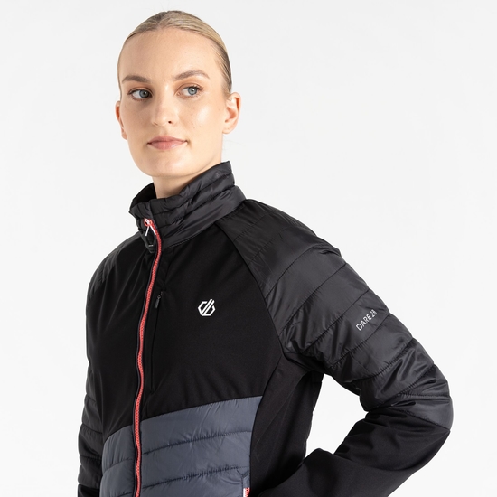 Women's Lexan Hybrid Jacket Black Ebony Grey