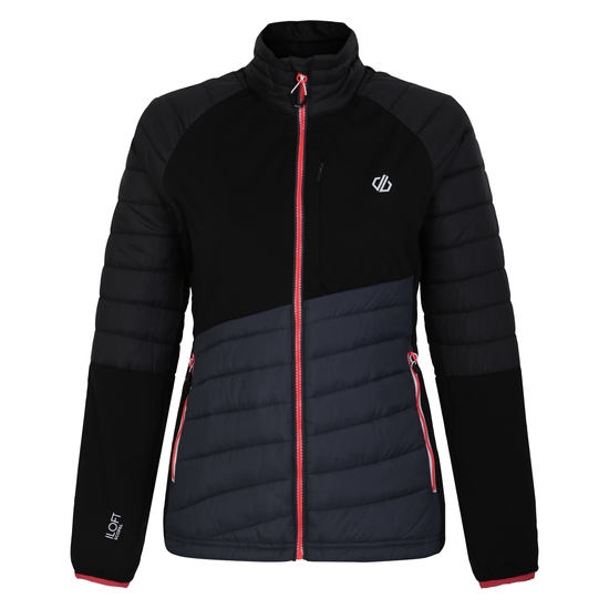 Women's Lexan Hybrid Jacket Black Ebony Grey