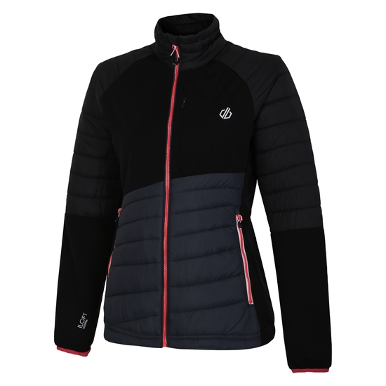 Women's Lexan Hybrid Jacket Black Ebony Grey