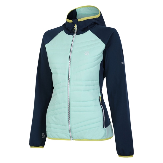Women's Altimeter Hybrid Jacket Mint Green Moonlight Denim