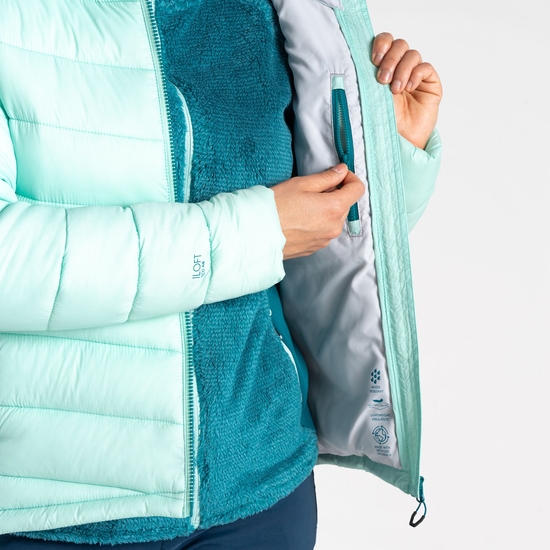 Veste cloisonnée de notre gamme Mountain Femme Turquoise