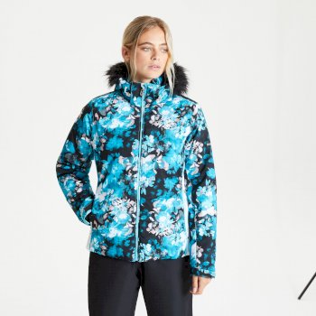 Women's Province Waterproof Ski Jacket Azure Blue