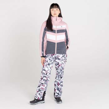 Women's Provenance Recycled Ski Jacket Powder Pink Grey