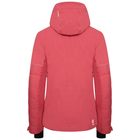 Women's Conveyed Waterproof Ski Jacket Earth Rose Black