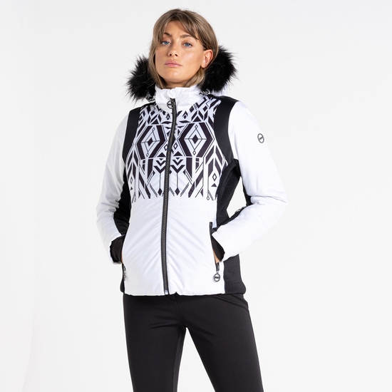 Veste de ski de luxe Femme PRESTIGE II  Blanc