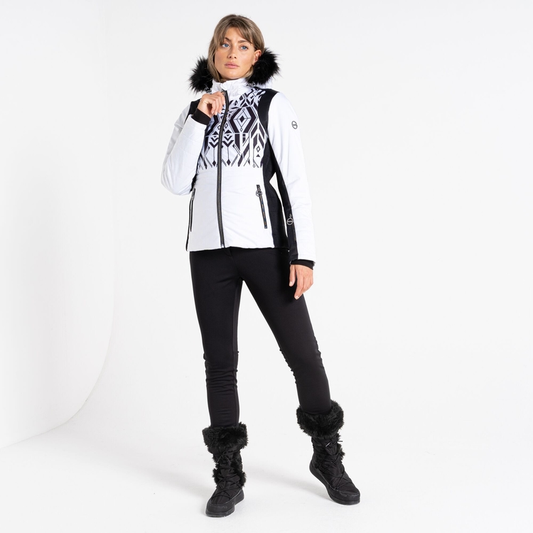 Veste de ski de luxe Femme PRESTIGE II Blanc
