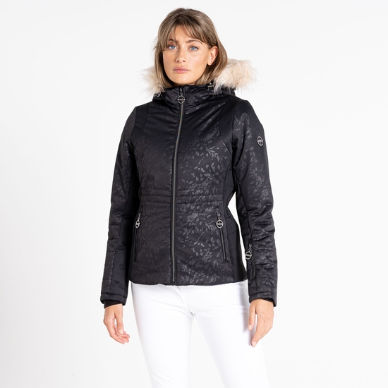 Women's Prestige II Luxe Ski Jacket  Black Petal Print