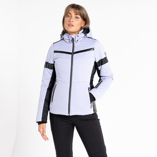 Damen Dynamical Luxe Quilted Skijacken Lila
