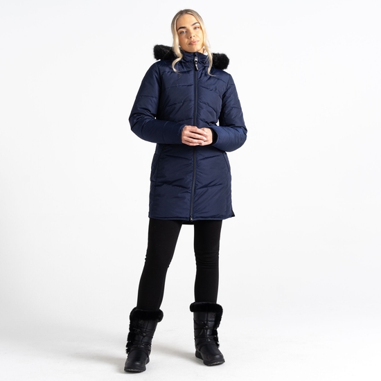 Women's Striking III Mid Length Padded Jacket Peacoat 