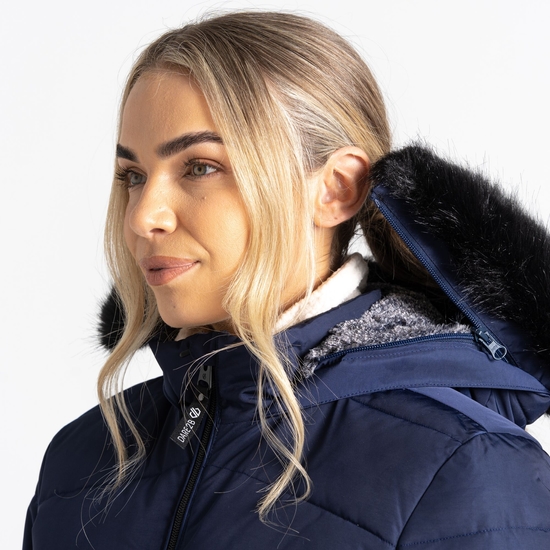 Women's Striking III Mid Length Padded Jacket Peacoat 