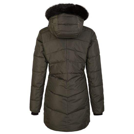Women's Striking III Mid Length Padded Jacket Green Lichen