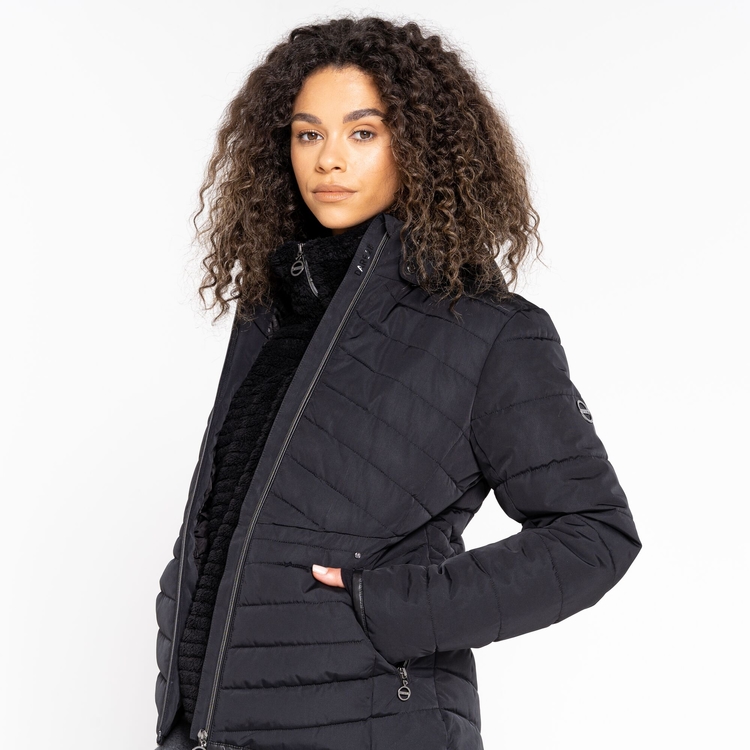 Veste chaude noire femme outlet