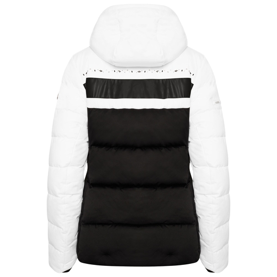 Women's Crystallize Padded Ski Jacket White Black