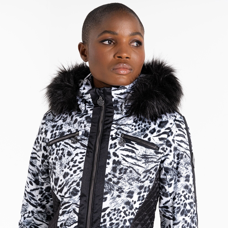 Julien Macdonald Veste de Ski Femme Mastery Collection Blanc Dare2B FR