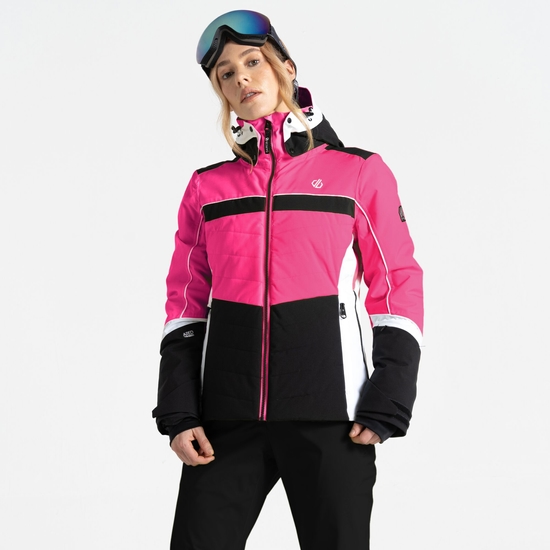 Women's Vitilised Ski Jacket Pure Pink Black
