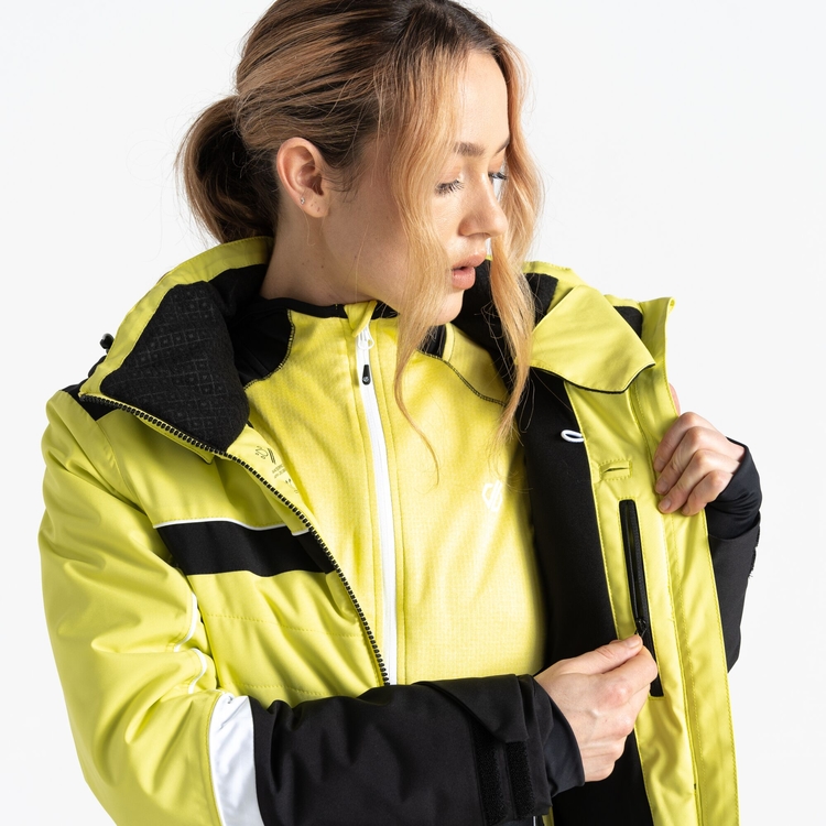 Womens ski jacket yellow hot sale