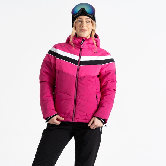 Women's Powder Ski Jacket Pure Pink Boudoir Red