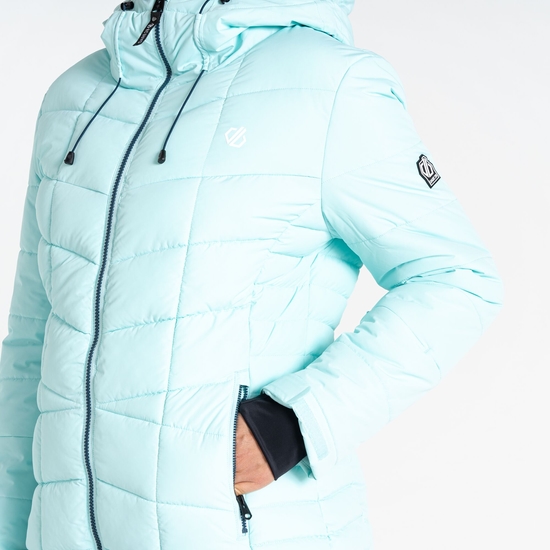 Damen Blindside Skijacke Hellblau