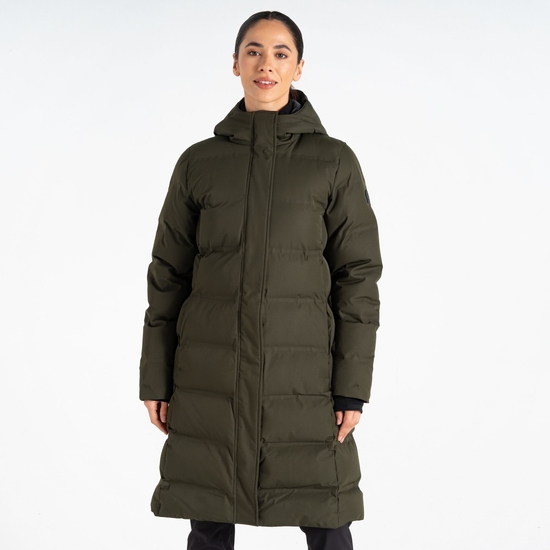 Wander Femme Veste rembourrée Kaki Foncé