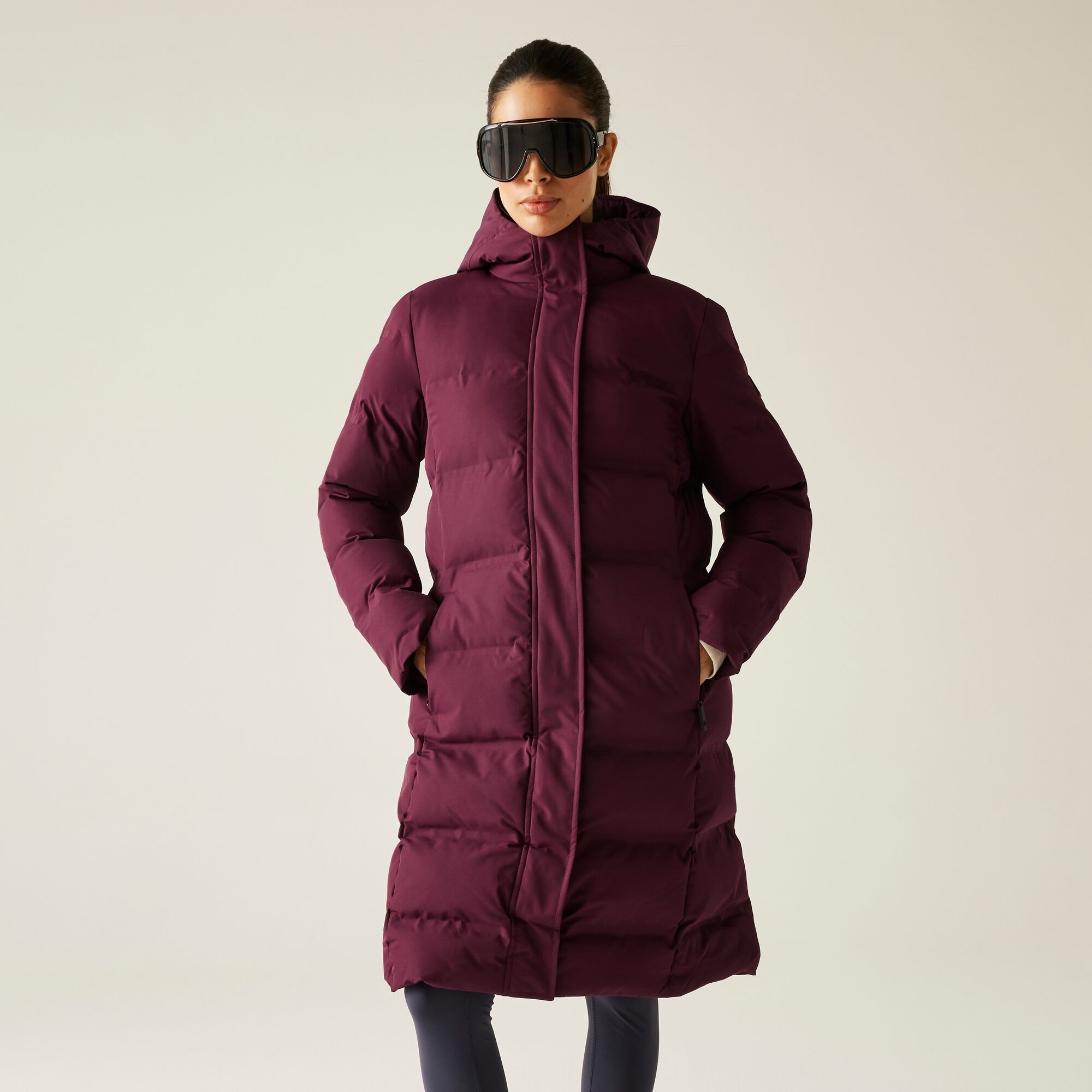 Dare 2b Breathable Women's Dark Purple Quilted Wander Padded Jacket, Size: 20