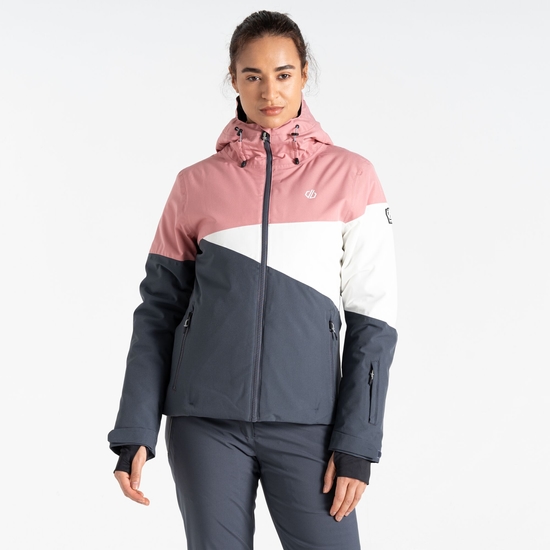 Women's Ice III Ski Jacket Dusty Rose Grey