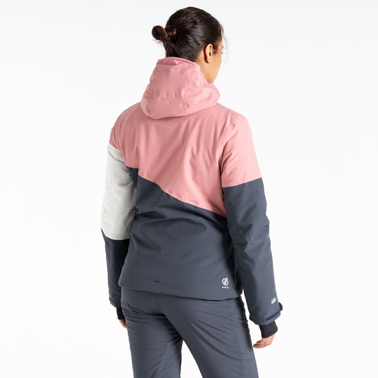 Veste de ski Femme Ice III Rose Poudré Et Gris