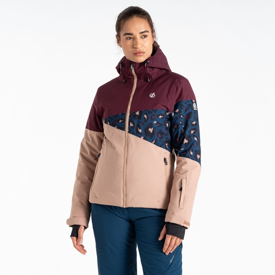 Veste de ski Femme Ice III Figue & Crème