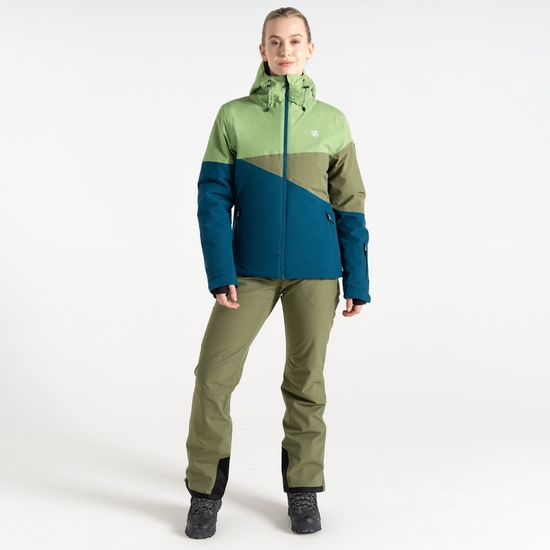 Veste de ski Femme Ice III Vert Sauge Et Bleu