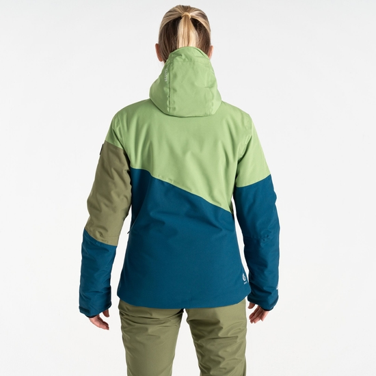 Veste de ski Femme Ice III Vert Sauge Et Bleu