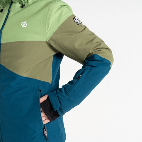 Veste de ski Femme Ice III Vert Sauge Et Bleu