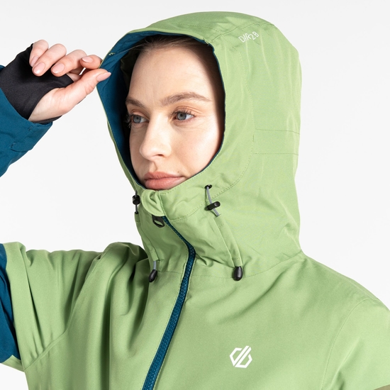 Veste de ski Femme Ice III Vert Sauge Et Bleu