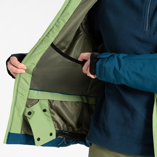 Veste de ski Femme Ice III Vert Sauge Et Bleu