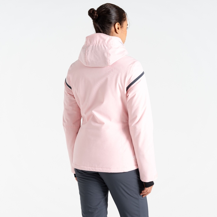 Women s Flurry Ski Jacket Rose Pink Grey