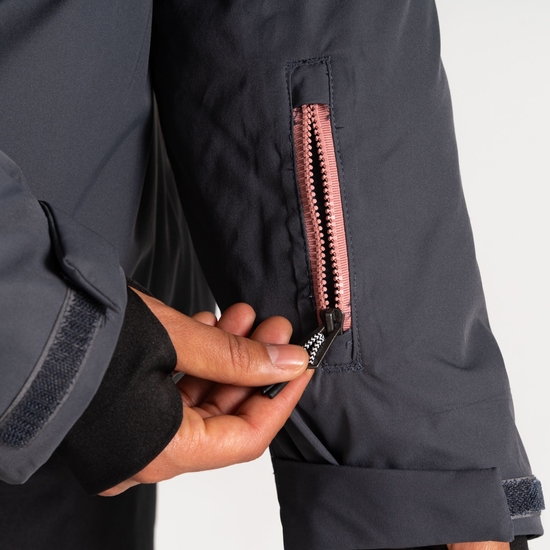 Veste de ski à enfiler Femme Snowburst Rose Poudré Et Gris