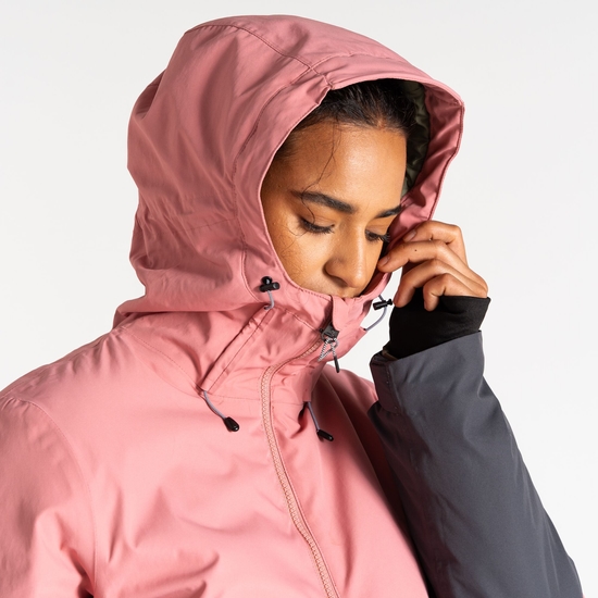 Veste de ski à enfiler Femme Snowburst Rose Poudré Et Gris